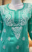 Sea Green Chikankari Short Kurti. Flowy Rayon Fabric. | Laces and Frills - Laces and Frills