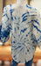 White/Blue Chikankari Short Kurti/Pant Co-Ord Set . Versatile Cotton Fabric. | Laces and Frills - Laces and Frills