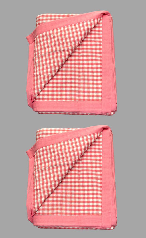 Blanket | Dohar .Pink Geometric, Soft & Cozy. Two Pc Single bed Reversible | Laces and Frills - Laces and Frills