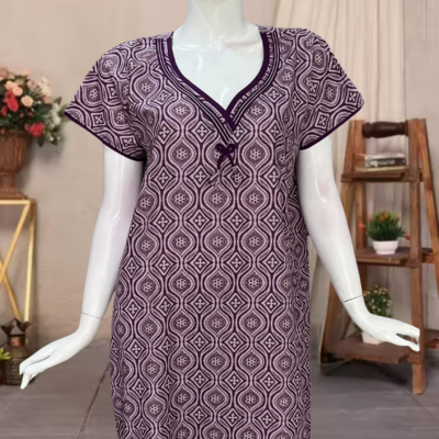 Ajrakh Print Nighty | Laces and Frills