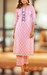 Lavender Pink Floral Kurti With Pant Set.Pure Versatile Cotton. | Laces and Frills - Laces and Frills
