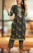 Black/Green Floral Kurti With Pant Set.Pure Versatile Cotton. | Laces and Frills - Laces and Frills