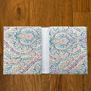 Pink/Sea Green Ajarkh Print Double Bedsheet with Pillow Covers/108" x 108" - Laces and Frills