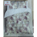 Cream/Light Pink Abstract Double Bedsheet with Pillow Covers/108" x 108" - Laces and Frills