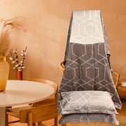 Light Peach Abstract Double Bedsheet with Pillow Covers/108" x 108" - Laces and Frills