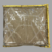 Brown Abstract Double Bedsheet with Pillow Covers/108" x 108" - Laces and Frills