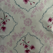 Light Pink Garden Double Bedsheet with Pillow Covers/90" x 108" - Laces and Frills