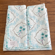 Sea Green Garden Double Bedsheet with Pillow Covers/90" x 108" - Laces and Frills