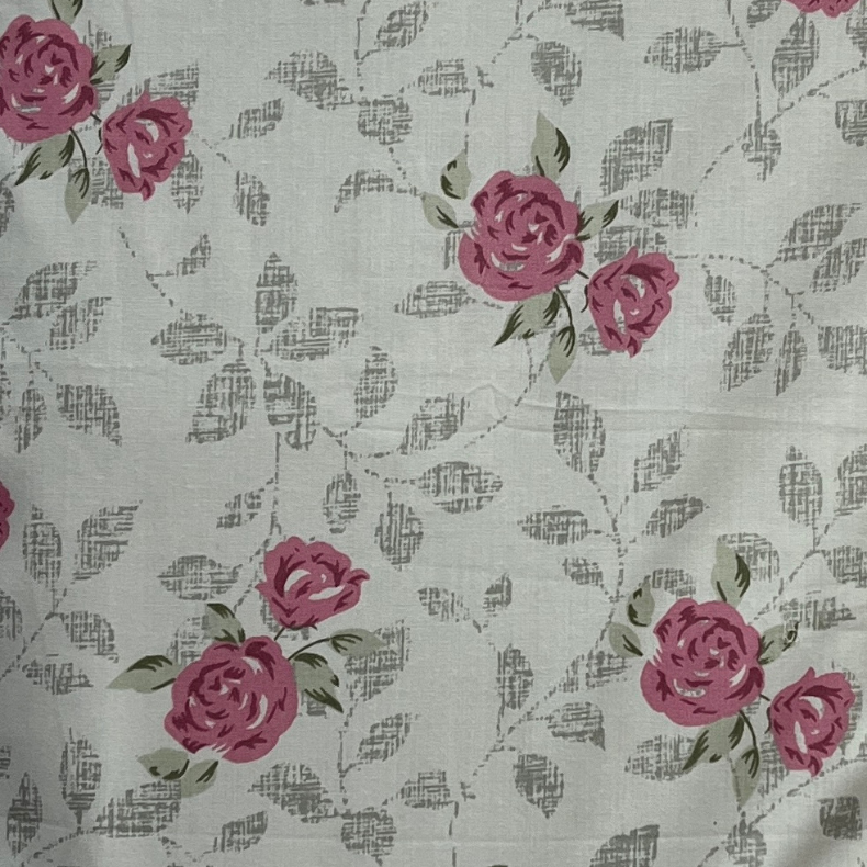 Pink Floral Double Bedsheet with Pillow Covers/90" x 108" - Laces and Frills