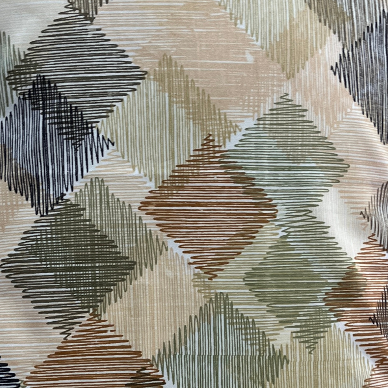 Mustard Abstract Double Bedsheet with Pillow Covers/90" x 108" - Laces and Frills