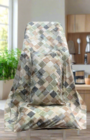 Mustard Abstract Double Bedsheet with Pillow Covers/90" x 108" - Laces and Frills