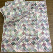 Mustard Abstract Double Bedsheet with Pillow Covers/90" x 108" - Laces and Frills