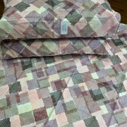 Mustard Abstract Double Bedsheet with Pillow Covers/90" x 108" - Laces and Frills