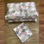 Mustard Abstract Double Bedsheet with Pillow Covers/90" x 108" - Laces and Frills