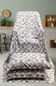 Pink Abstract Double Bedsheet with Pillow Covers/90" x 108" - Laces and Frills