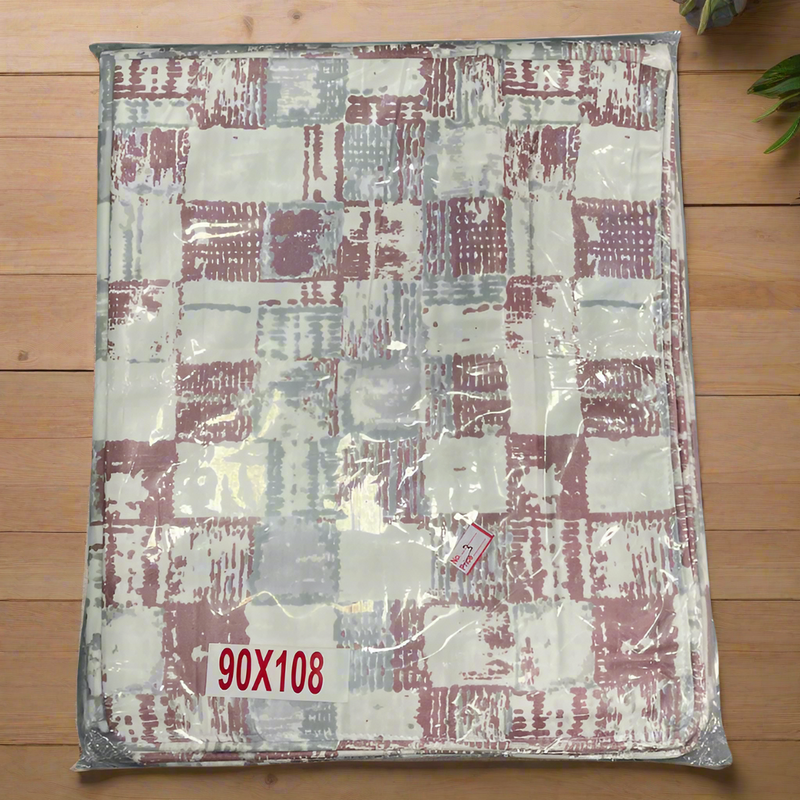 Pink Abstract Double Bedsheet with Pillow Covers/90" x 108" - Laces and Frills