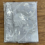 Grey Floral Double Bedsheet with Pillow Covers/90" x 108" - Laces and Frills