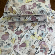 Cream Garden Double Bedsheet with Pillow Covers/90" x 108" - Laces and Frills