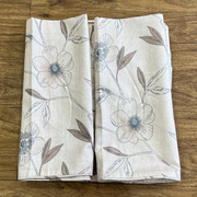 Light Peach Floral Garden Double Bedsheet with Pillow Covers/90" x 108" - Laces and Frills