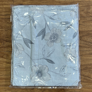 Light Blue Floral Garden Double Bedsheet with Pillow Covers/90" x 108" - Laces and Frills