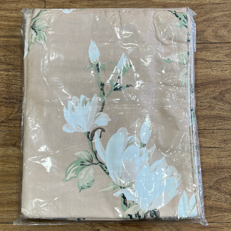 Cream Floral Garden Double Bedsheet with Pillow Covers/90" x 108" - Laces and Frills