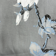 Grey Floral Garden Double Bedsheet with Pillow Covers/90" x 108" - Laces and Frills