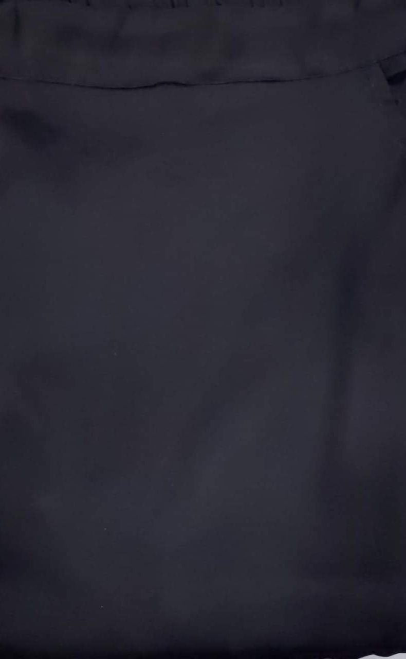 Black Straight Pants . Pure Cotton Fabric | Laces and Frills - Laces and Frills