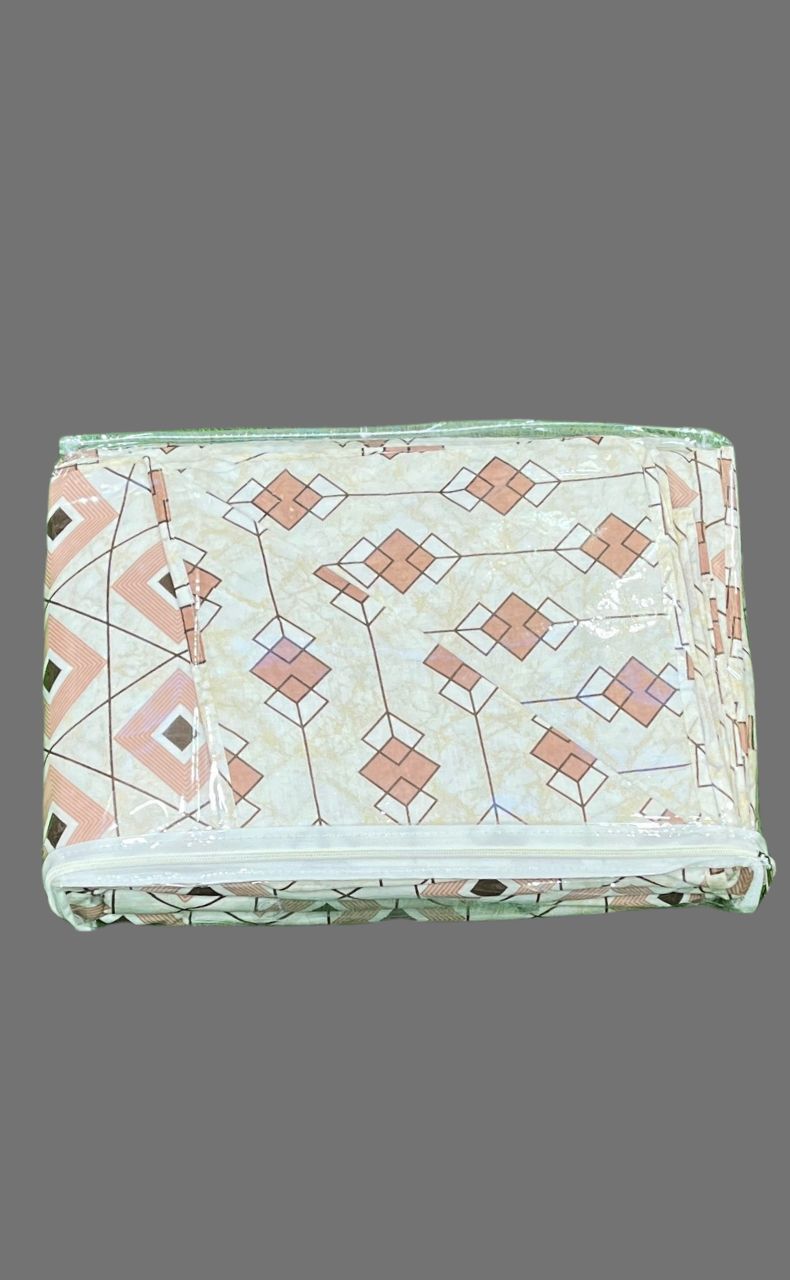 Peach Blanket | Dohar. Abstract, Soft & Cozy. One Double bed Reversible | Laces and Frills - Laces and Frills