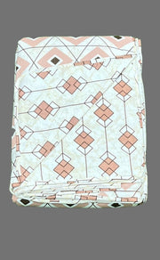 Peach Blanket | Dohar. Abstract, Soft & Cozy. One Double bed Reversible | Laces and Frills - Laces and Frills