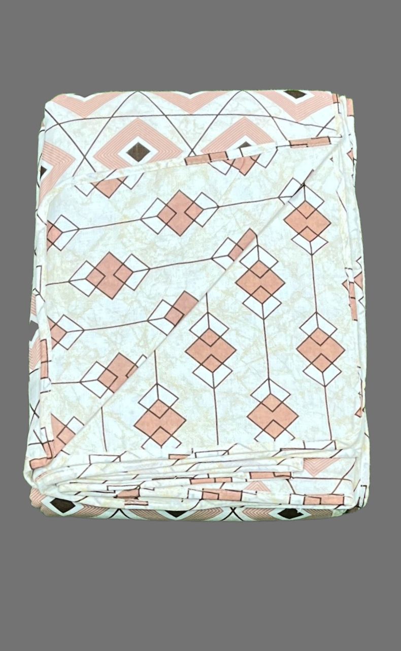 Peach Blanket | Dohar. Abstract, Soft & Cozy. One Double bed Reversible | Laces and Frills - Laces and Frills