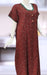 Rust Maroon Stars XXL Spun Nighty. Flowy Spun Fabric | Laces and Frills - Laces and Frills