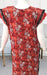 Red Garden Lycra Soft Extra Large Nighty . Stretchable Lycra Fabric | Laces and Frills - Laces and Frills