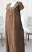 Brown Flora Soft Free Size Nighty  . Soft Breathable Fabric | Laces and Frills - Laces and Frills