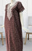 Maroon Embroidery Soft Free Size Nighty . Soft Breathable Fabric | Laces and Frills - Laces and Frills
