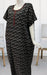 Black Abstract Spun 3XL Nighty . Flowy Spun Fabric | Laces and Frills - Laces and Frills