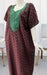 Maroon Embroidery Soft 3XL Nighty. Soft Breathable Fabric | Laces and Frills - Laces and Frills