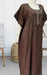 Brown Flora Spun 6XL Nighty . Flowy Spun Fabric | Laces and Frills - Laces and Frills