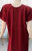 Dark Maroon Embroidery Soft Free Size Nighty . Soft Breathable Fabric | Laces and Frills - Laces and Frills