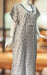 Ash Grey Abstract Spun 3XL Nighty . Flowy Spun Fabric | Laces and Frills - Laces and Frills