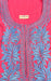 Peach/Blue Embroidery Soft 3XL Nighty. Soft Breathable Fabric | Laces and Frills - Laces and Frills