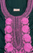 Bottle Green/Pink Embroidery Soft 3XL Nighty. Soft Breathable Fabric | Laces and Frills - Laces and Frills