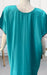 Sea Green/Peach Embroidery Soft 3XL Nighty. Soft Breathable Fabric | Laces and Frills - Laces and Frills