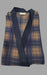 Navy Blue Checks House Coat Set. Soft Breathable Fabric | Laces and Frills - Laces and Frills