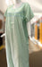Sea Green Tiny Flora Pure Boutique Cotton Nighty. Pure Durable Cotton | Laces and Frills - Laces and Frills