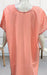 Peach Embroidery Soft Cotton 3XL Nighty. Soft Breathable Fabric | Laces and Frills - Laces and Frills