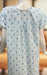 Light Blue Floral Boutique Pastel Nighty. Pure Durable Cotton | Laces and Frills - Laces and Frills