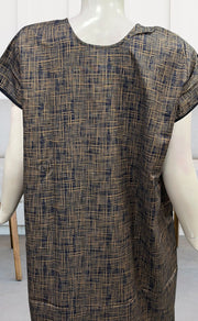 Navy Blue Stripes Soft Free Size Nighty . Soft Breathable Fabric | Laces and Frills - Laces and Frills