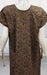 Brown Zigzag Soft Free Size Nighty . Soft Breathable Fabric | Laces and Frills - Laces and Frills