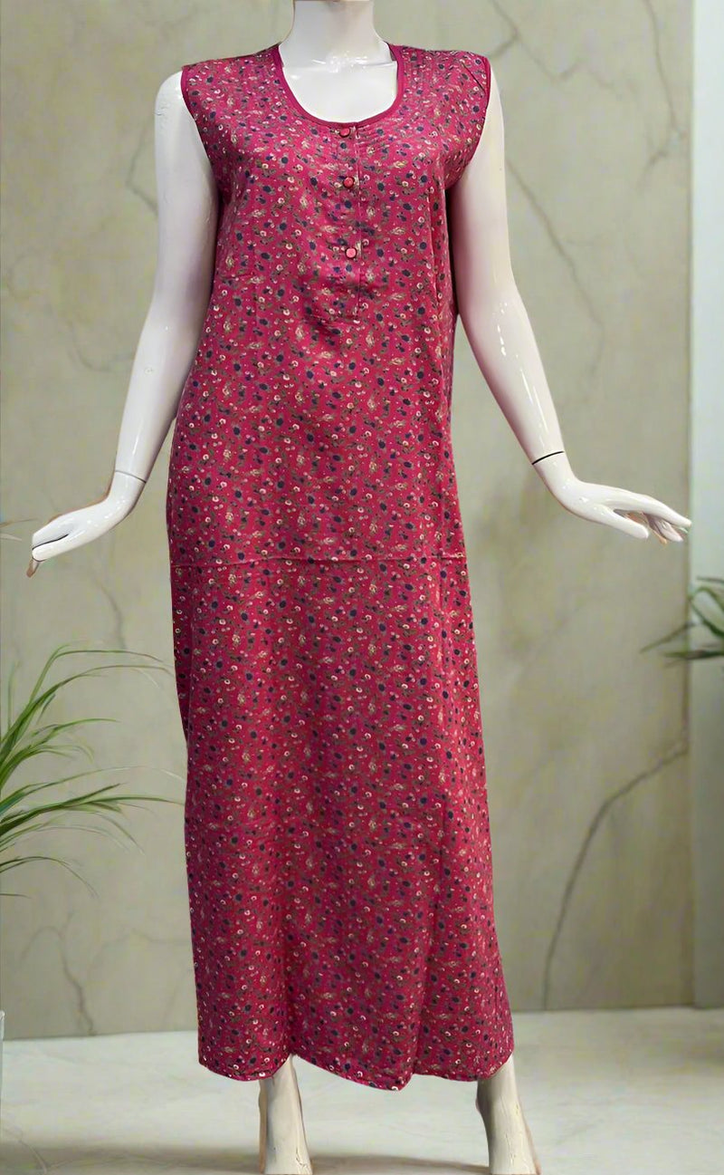 Pink Garden House Coat Set. Soft Breathable Fabric | Laces and Frills - Laces and Frills