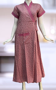 Pink Garden House Coat Set. Soft Breathable Fabric | Laces and Frills - Laces and Frills